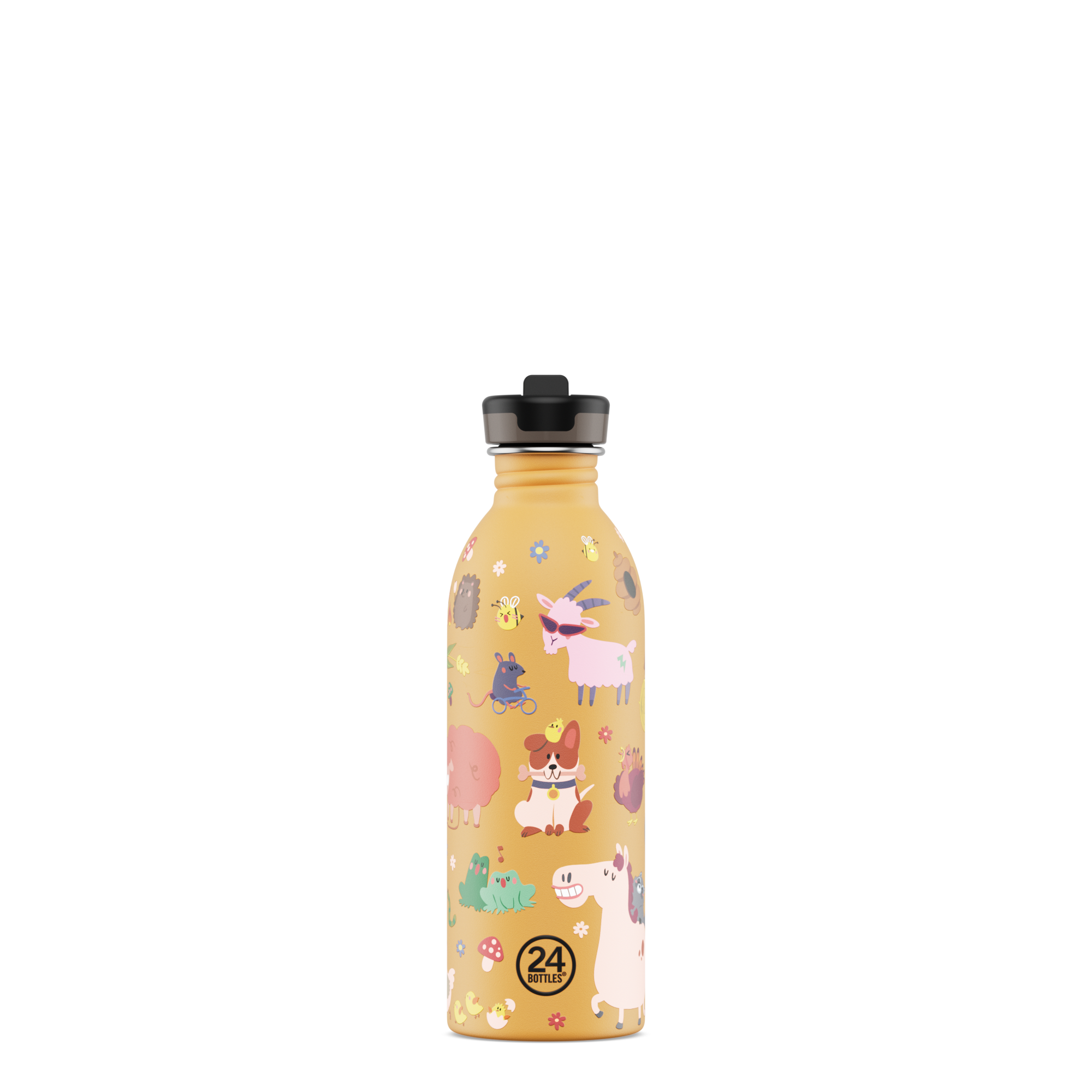 24Bottles Urban Bottle 500 Farm Friends – Borraccia per Bambini Stone Finish