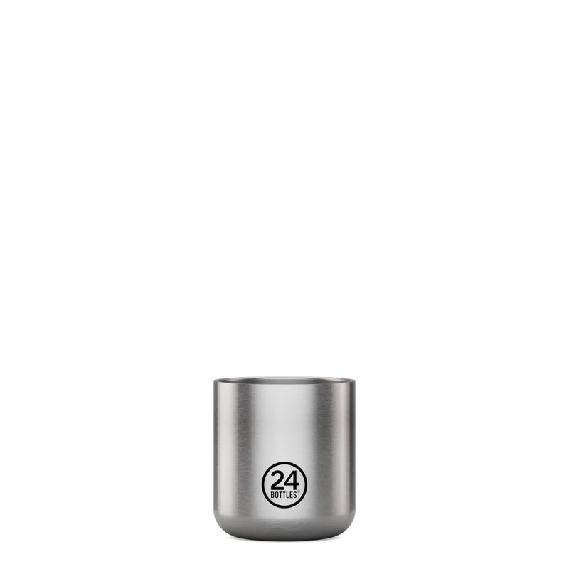 24Bottles Casa Cup – Bicchiere Termico 220 ml Brushed Steel
