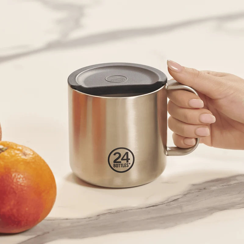 24Bottles Casa Mug – Mug Termica 340 ml Brushed Steel
