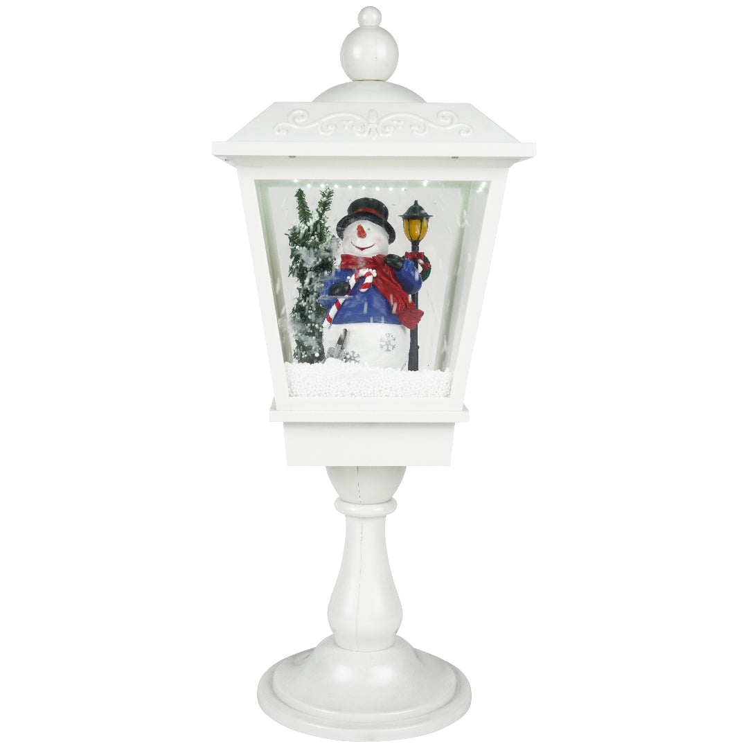 020830-Table lantern snowman snowingWhite-Adaptor-LED-27x27x68
