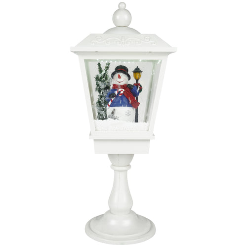 020830-Table lantern snowman snowingWhite-Adaptor-LED-27x27x68