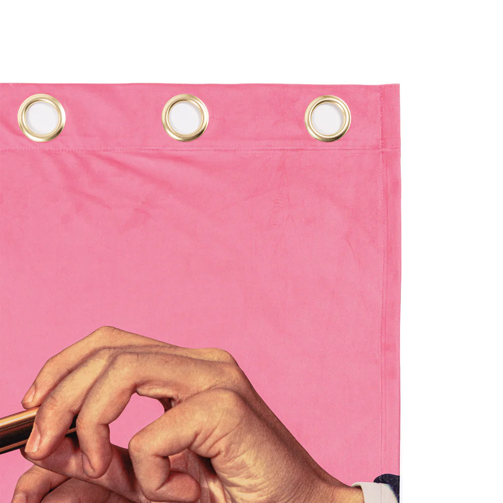 Seletti TENDA IN POLIESTERE TOILETPAPER 140x280 - LIPSTICK PINK