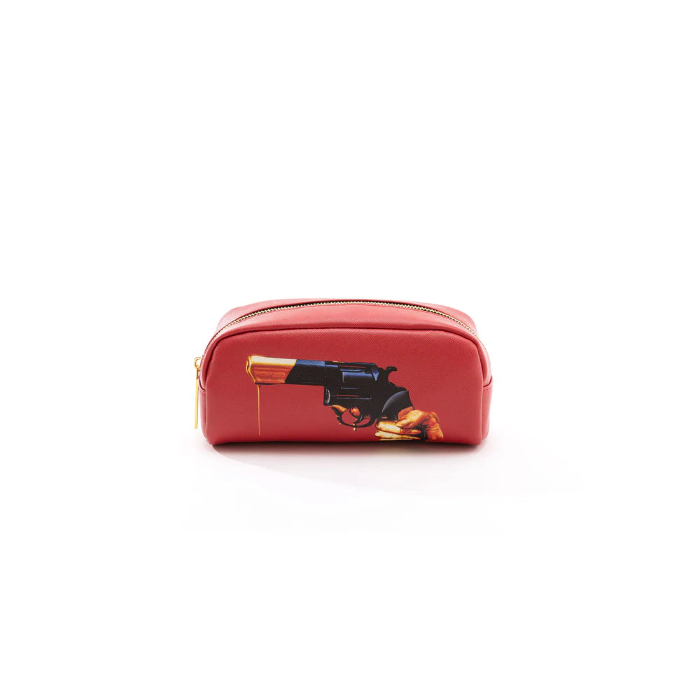 SELETTI - ASTUCCIO IN PU STAMPATO 20x7x9 "TOILETPAPER" REVOLVER