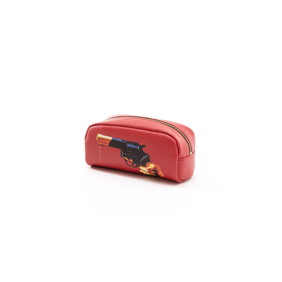 SELETTI - ASTUCCIO IN PU STAMPATO 20x7x9 "TOILETPAPER" REVOLVER