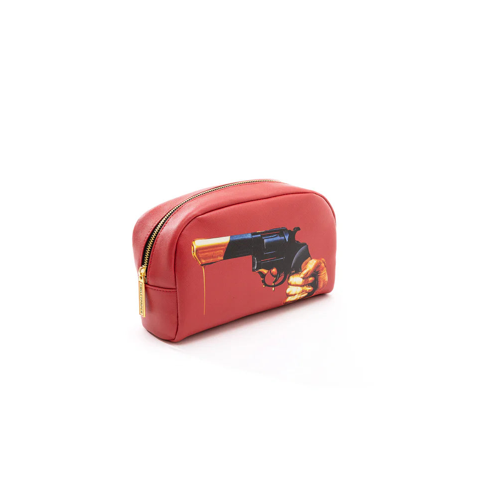 SELETTI - BEAUTY-CASE IN PU STAMPATO"TOILETPAPER" REVOLVER
