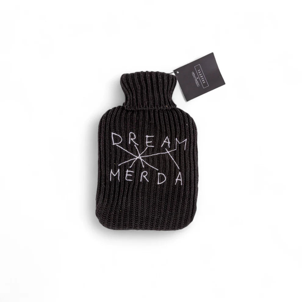 Seletti BORSA DELL'ACQUA CALDA IN GOMMA E ACRILICO "DREAM-MERDA"