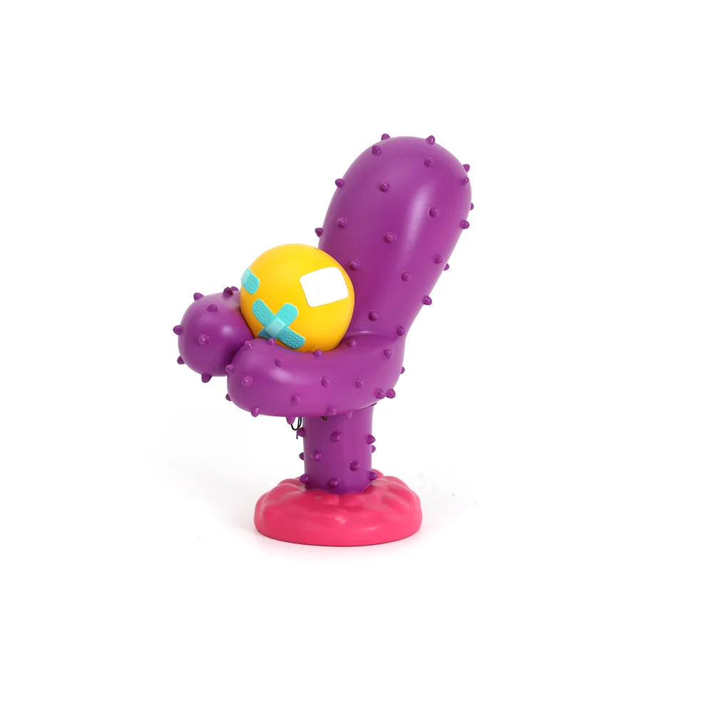SELETTI - OGGETTO DECORATIVO IN RESINA "LOVE HURTS YOU"- CM 20,7×16 h25,4 - PURPLE