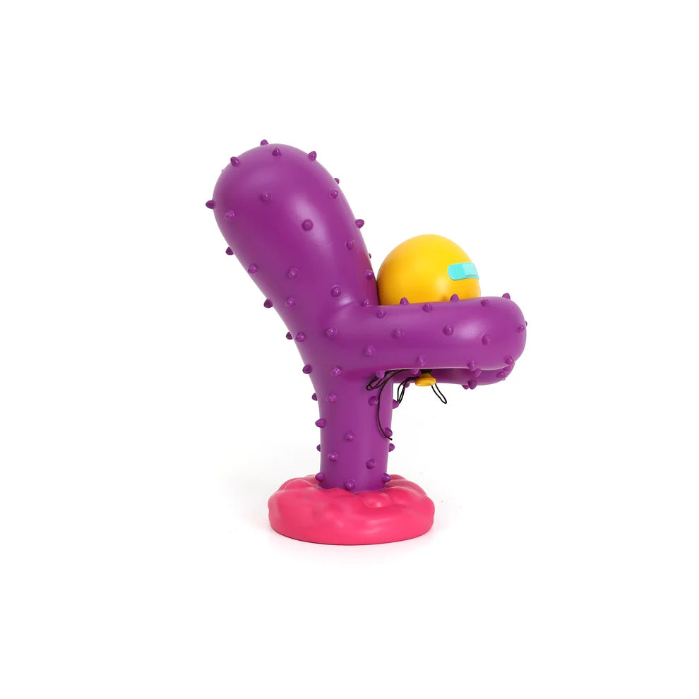 SELETTI - OGGETTO DECORATIVO IN RESINA "LOVE HURTS YOU"- CM 20,7×16 h25,4 - PURPLE