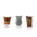 SELETTI SET 3 BICCHIERI IN VETRO "HYBRID-RODINIA"220 ml