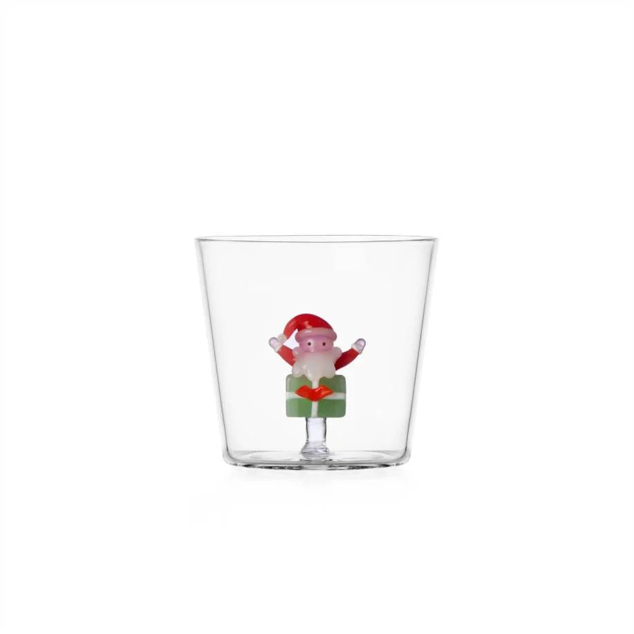 CHRISTMAS TALES Tumbler Babbo Natale sul regalo verde