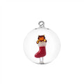 TABBY CATCHRISTMAS EDITION palla natale gatto ambra nella calza rossa