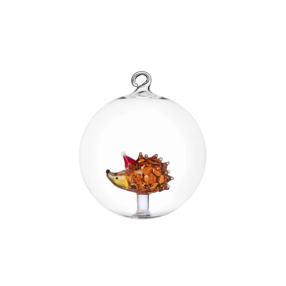 WOODLAND TALES palla Natale riccio con con cappellino di Natale