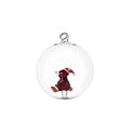 WOODLAND TALES palla Natale orso bruno con cappello Natale