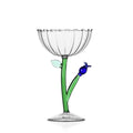 BOTANICA coppa champagne fiore blu