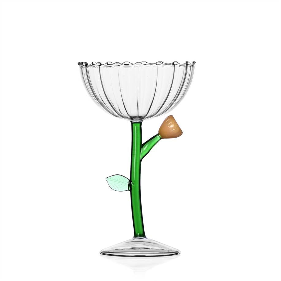 BOTANICA coppa champagne fiore ambra