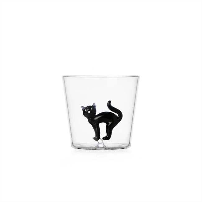 ICHENDORF TABBY CAT tumbler gatto nero