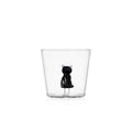 TABBY CAT tumbler gatto nero seduto