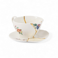 SET DA TE CON TAZZA E PIATTINO IN 
PORCELLANA E ORO "KINTSUGI" n.2