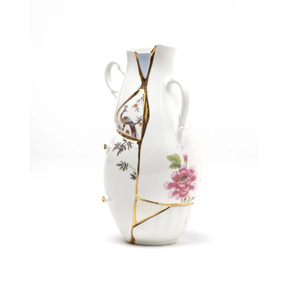 VASO IN PORCELLANA "KINTSUGI" cm.19x16 h.32
