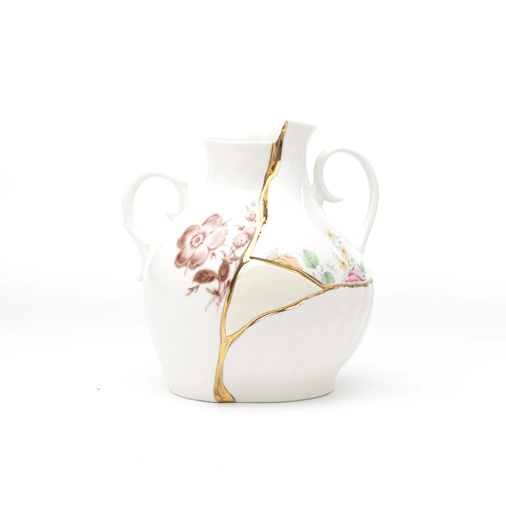 SELETTI VASO IN PORCELLANA Cm.18x16 h.19 "KINTSUJI"