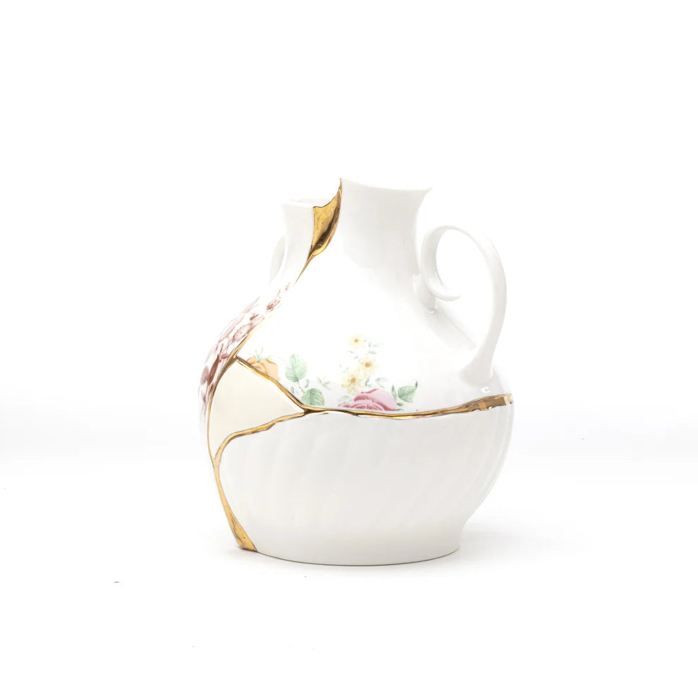SELETTI VASO IN PORCELLANA Cm.18x16 h.19 "KINTSUJI"