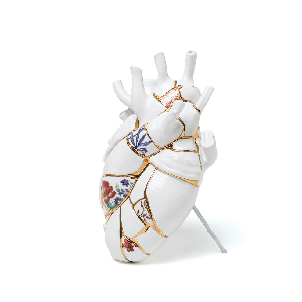 Seletti VASO IN PORCELLANA "LOVE IN BLOOM - KINTSUGI"