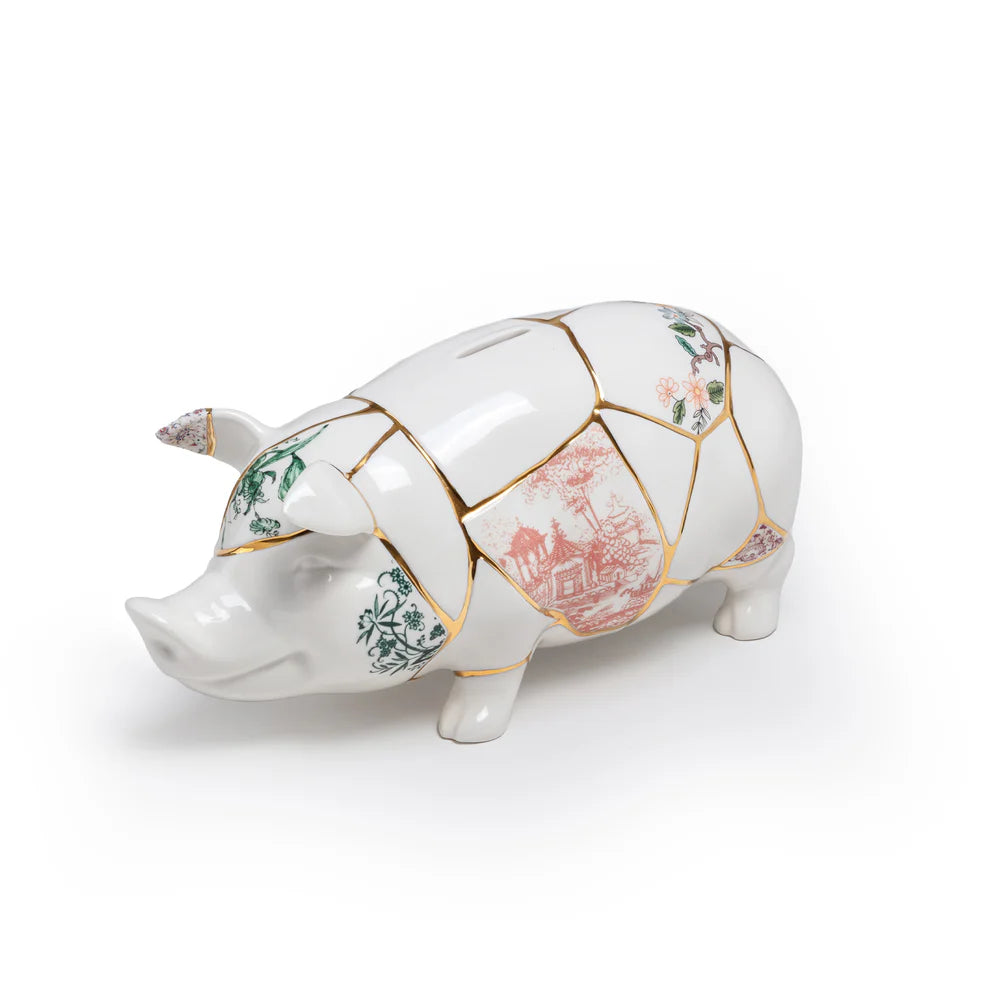 SELETTI - SALVADANAIO IN PORCELLANA KINTSUGI PIGGY BANK