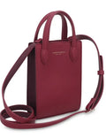CAMPO MARZIO - Edwina Mini Vertical Bag - Bordeaux-Plum