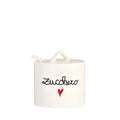 SIMPLE DAY Zuccheriera in Gres con Decoro Zucchero e Cucchiaino | Design Italiano