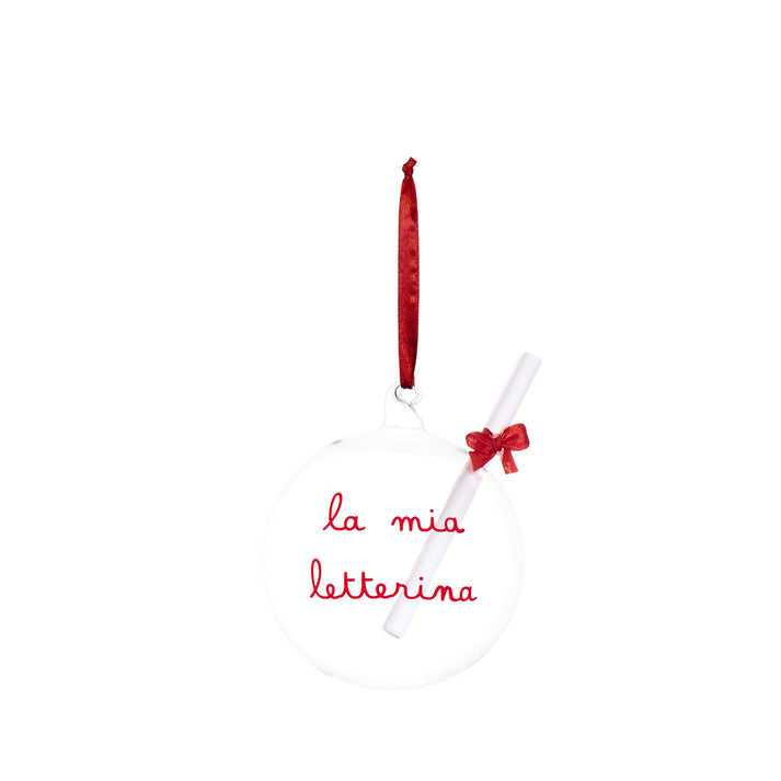 Simple Day Pallina in vetro “La mia letterina” 12 cm