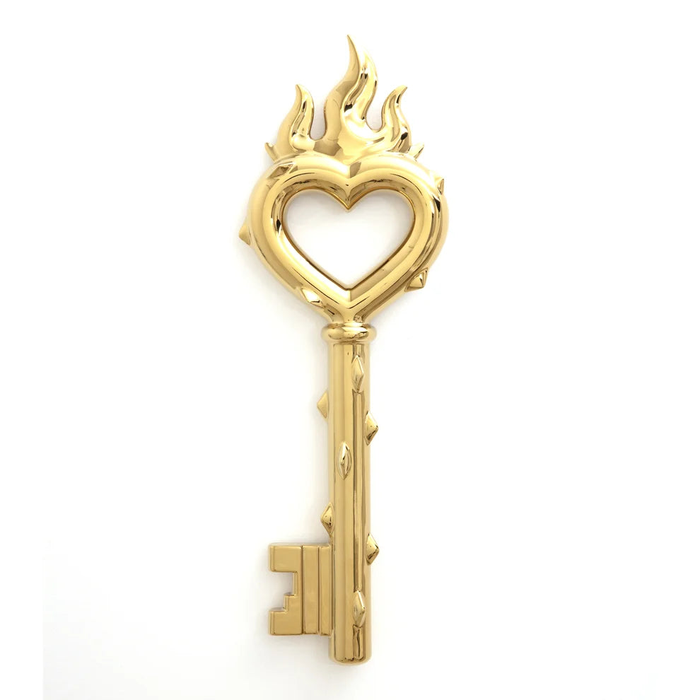 Seletti "Passion Key" Chiave in Porcellana Dorata - cm 17 h.52