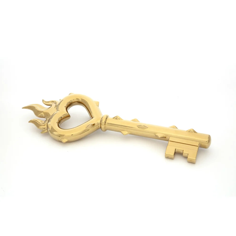 Seletti "Passion Key" Chiave in Porcellana Dorata - cm 17 h.52