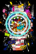 Palais Royal Quadro LED Orologio 60x90 cm