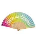 Ventaglio "Putain de chaleur" arcobaleno