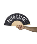 Ventaglio "puto calor" nero