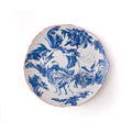 SELETTI -  PIATTO PIANO IN PORCELLANA CLASSICS ON ACID - BLU CHINOISERIE