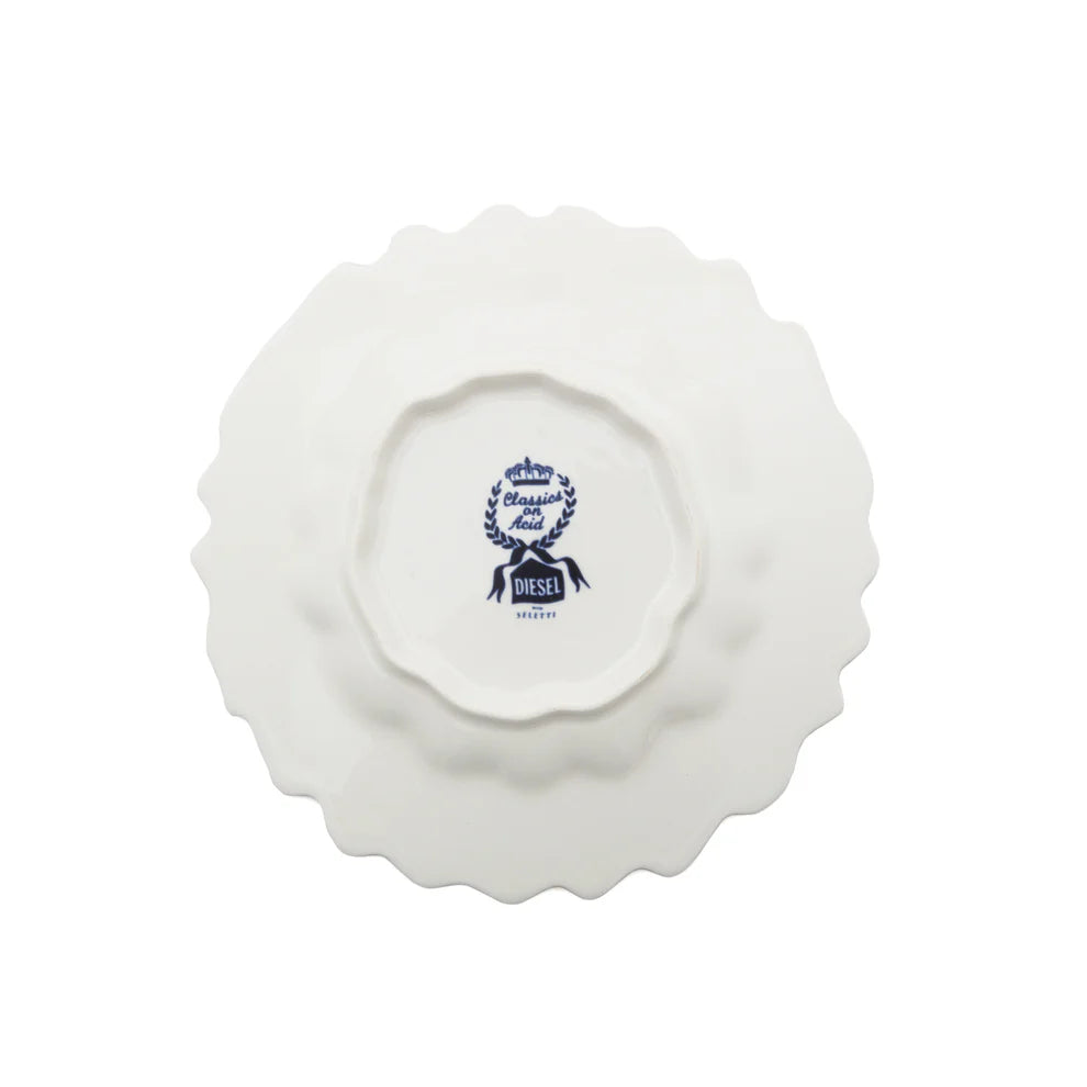 SELETTI -    PIATTO DESSERT IN PORCELLANA CLASSIC ON ACID - WILLOWAVE