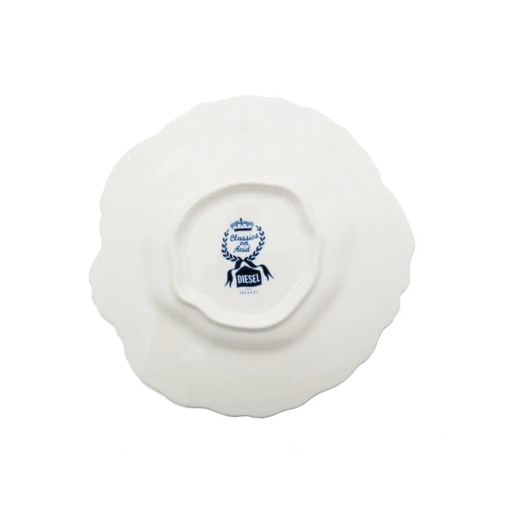 SELETTI -  PIATTO DESSERT IN PORCELLANA CLASSIC ON ACID - DELF ROSE