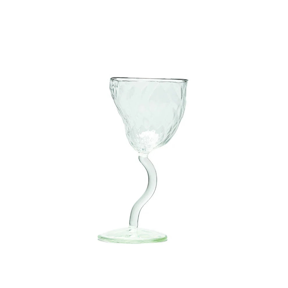 Seletti "Classic on Acid - Diamonds" Bicchiere a Calice in Vetro