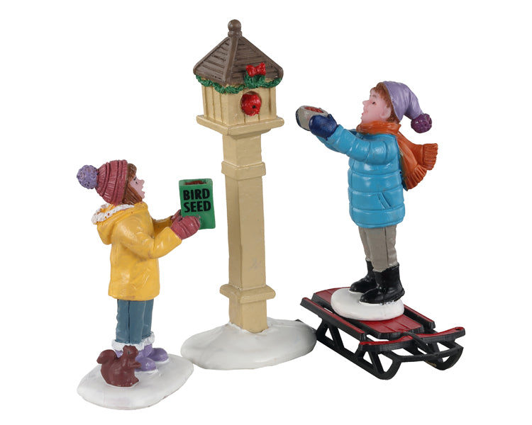 THE BIRD FEEDERS, SET OF 3 12015-AA
