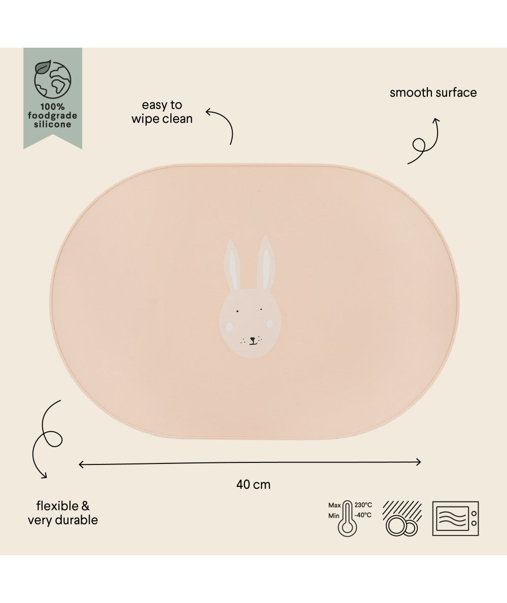 Silicone placemat - Mrs. Rabbit