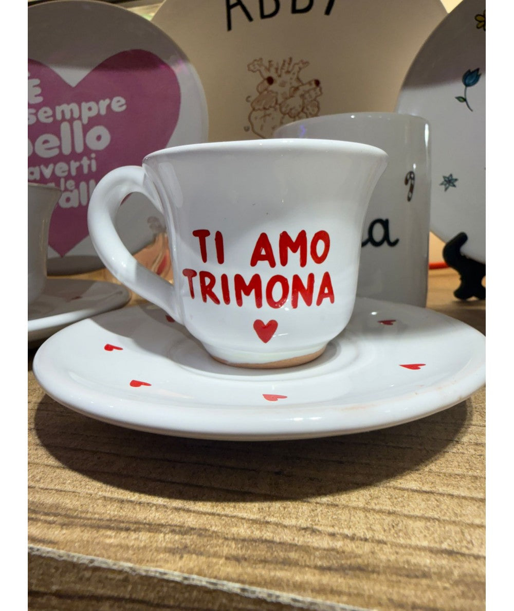 PIATTINI DAVANGUARDIA - TAZZINA TI AMO TRIMONA