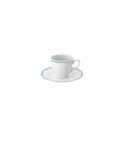 TAZZA CAFFE C/P BORDO AZZURRO