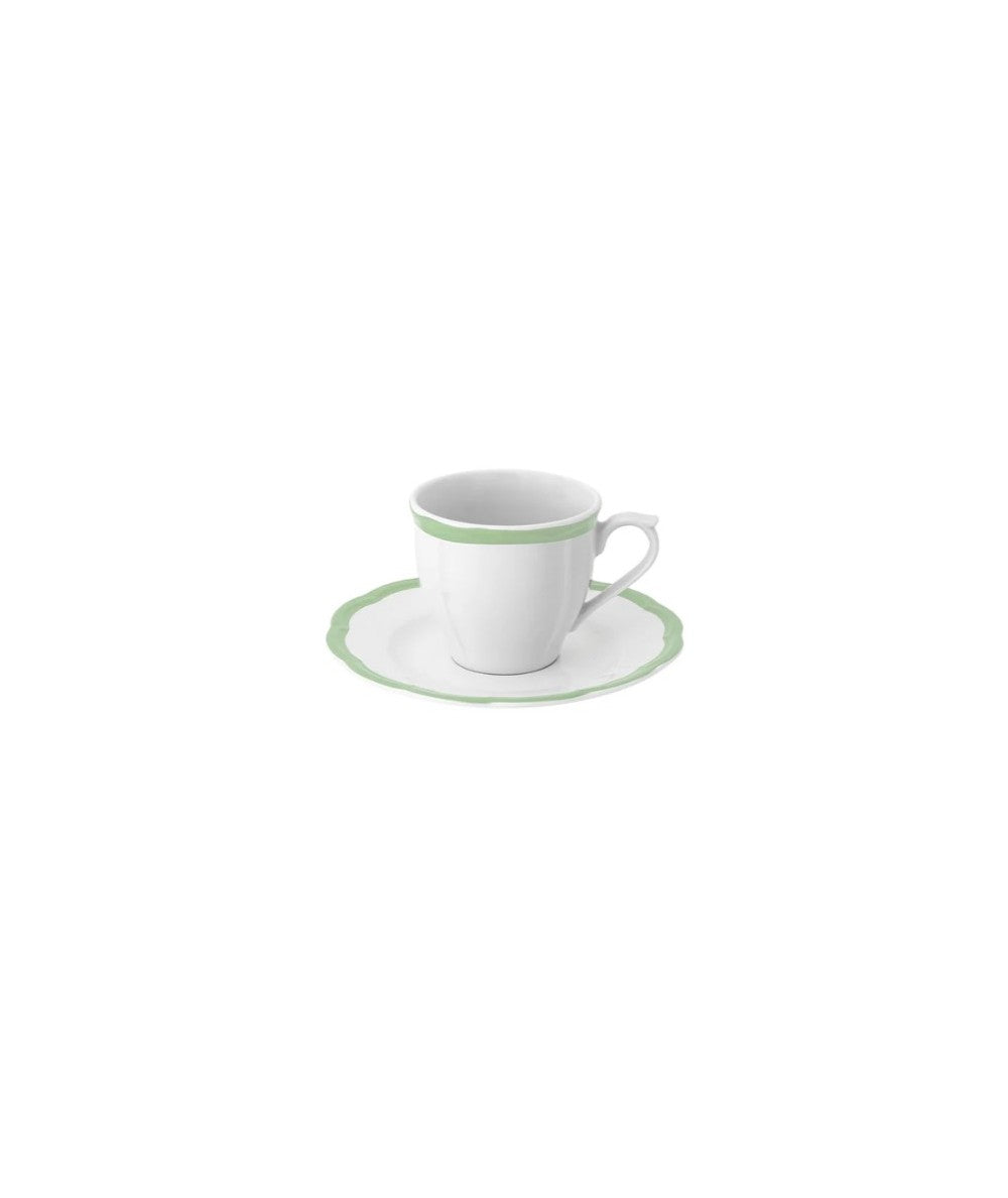 TAZZA CAFFE C/P BORDO VERDE
