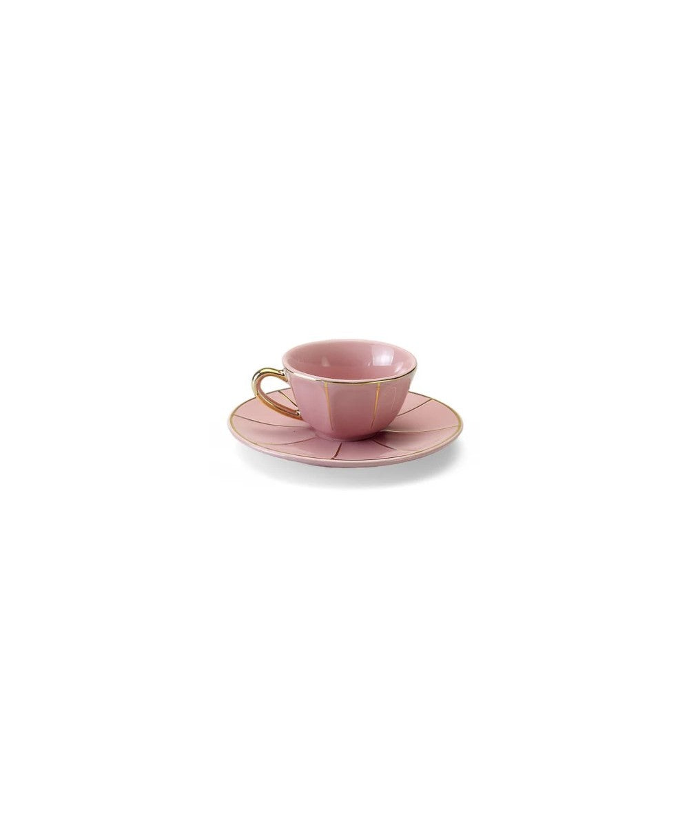 TAZZA CAFFE C/P ROSA VINTAGE