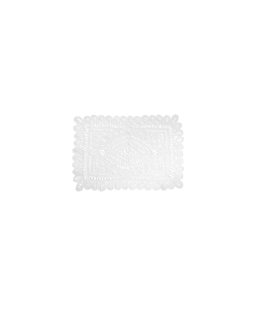 TOVAGLIETTA RETT 35X50 TUTTO PIZZO