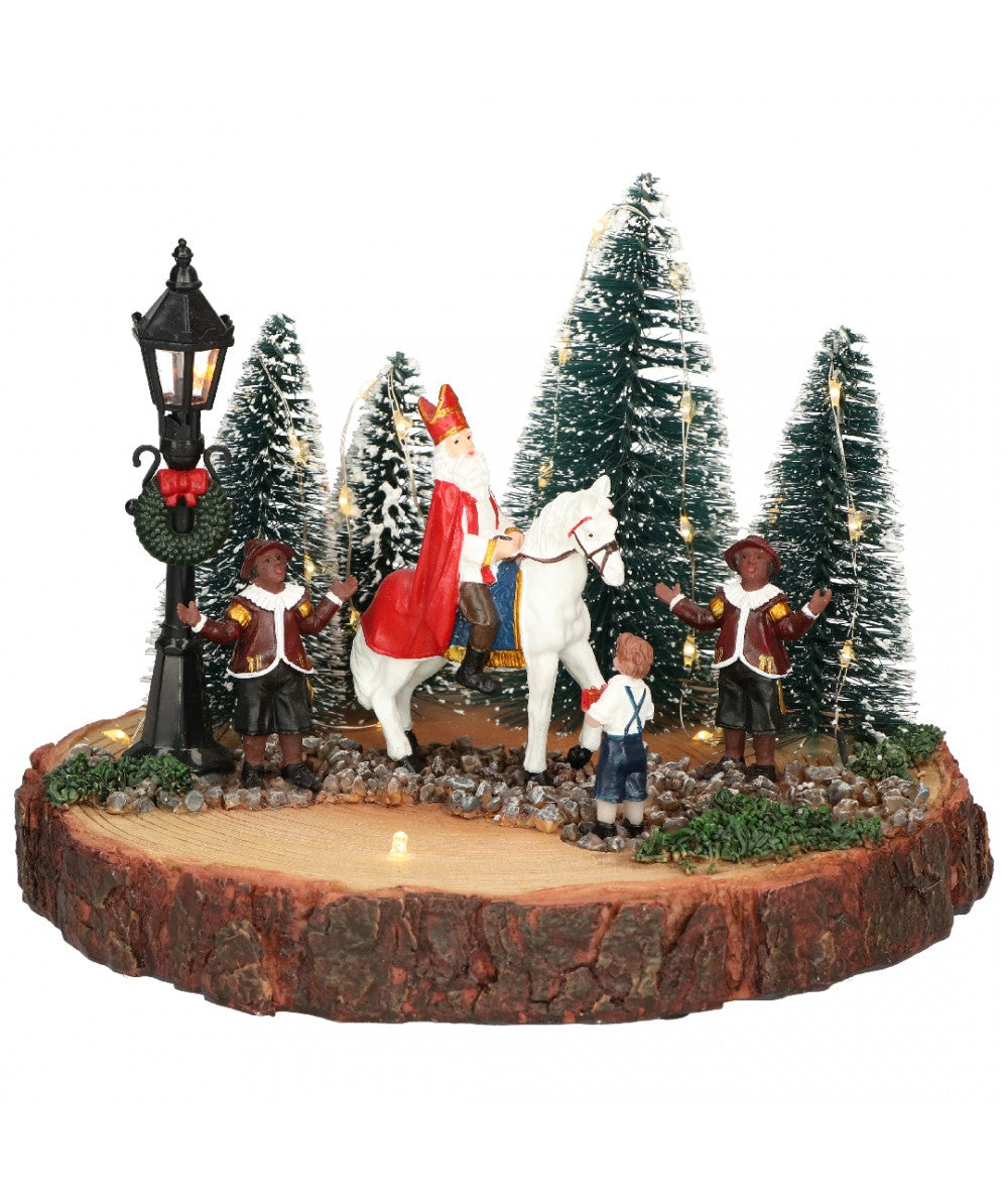 190823-St. Nicholas on horseMulticolor-Battery-LED-22x22x16
