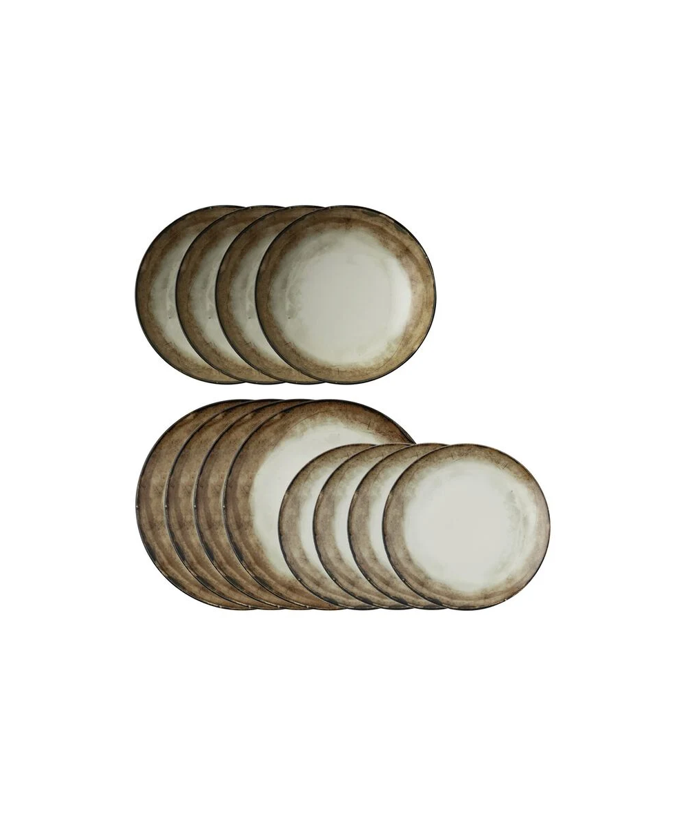 Sambonét ARTHUR KRUPP Servizio 12 Piatti Shade Earth Porcellana