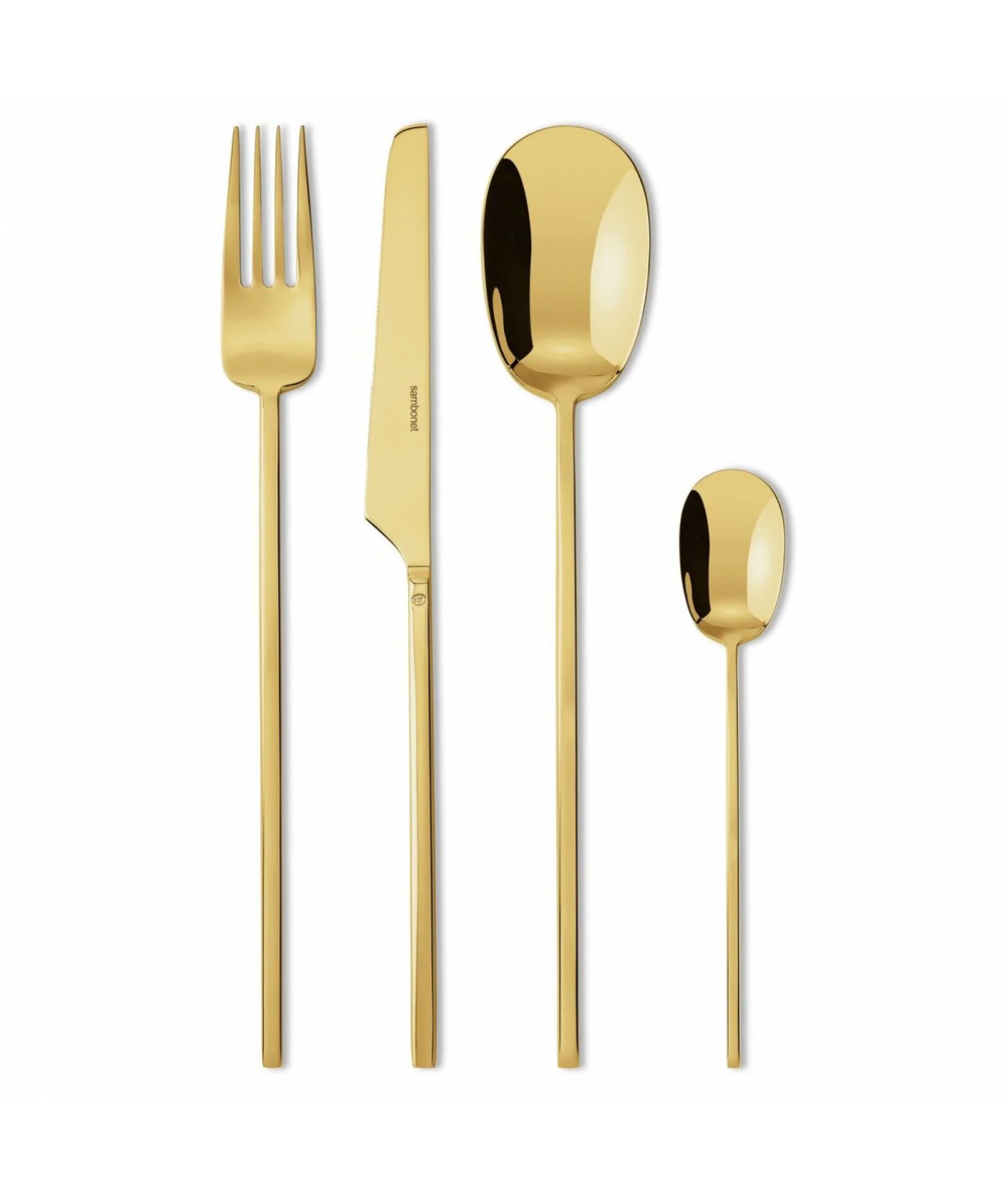 Sambonét SET 24 POSATE GOLD ROCK