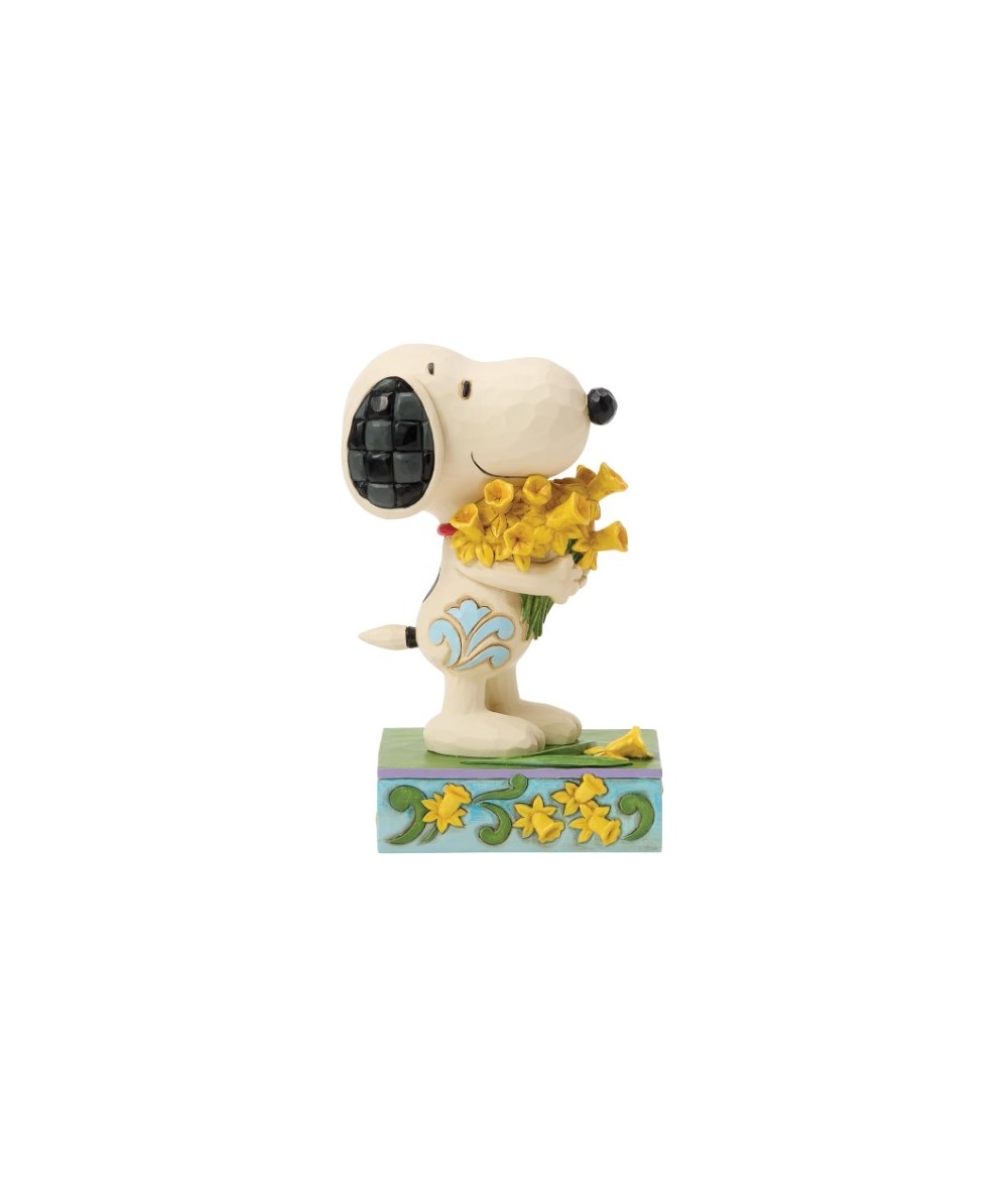 shoopy with daffodils - Snoopy con fiori di narciso